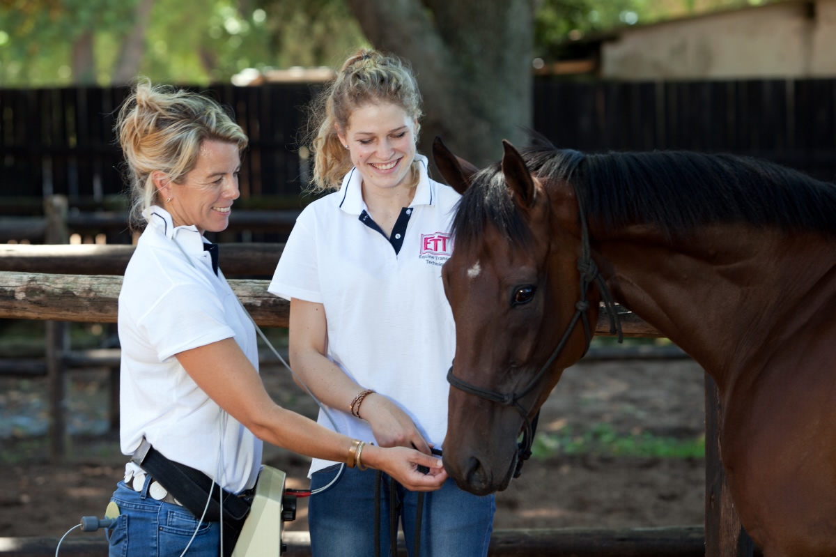 Beth Shaw administering ETT treatment